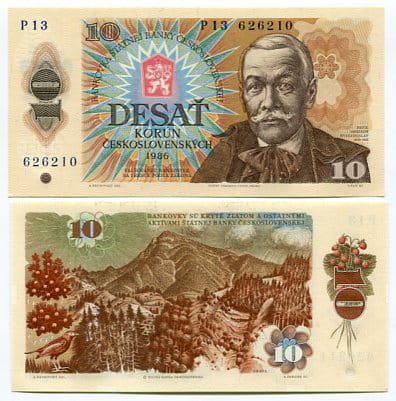 Czechosłowacja 10 Koron 1986 r. UNC