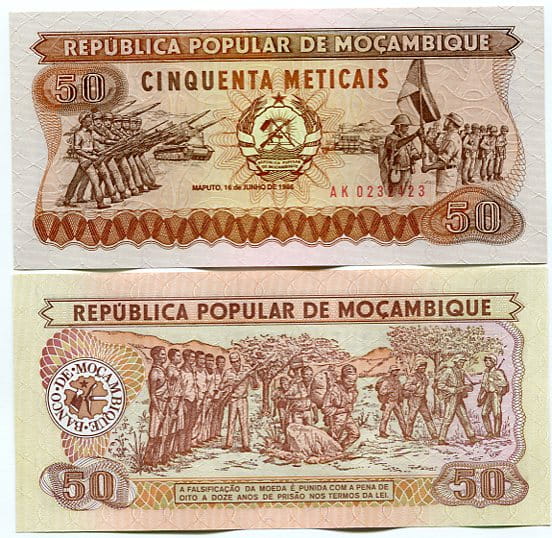 Mozambik 50 Meticais 1986 r. UNC
