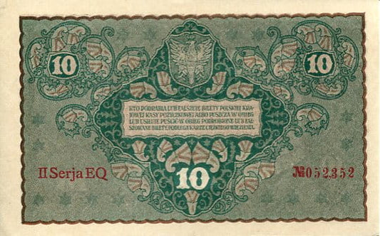 Banknot 10 Marek Polskich 1919 r.