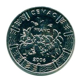 Afryka Centralna 1 Franc 2006 r.