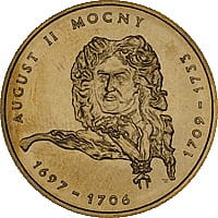 2 zł Poczet królów i książąt polskich - August II Mocny (1697-1706; 1709-1733)