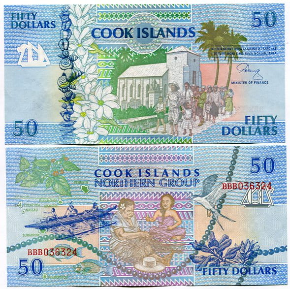 Cook Islands 50 Dollars 1992 r. UNC