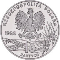 10 zł Ag 150. rocznica śmierci Fryderyka Chopina 1999 r.