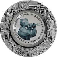 10 zł Ag 400. rocznica polskiego osadnictwa w Ameryce Północnej 2008 r.