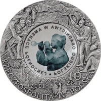 10 zł Ag 400. rocznica polskiego osadnictwa w Ameryce Północnej 2008 r.