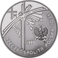 10 zł Ag Jan Paweł II - Papież pielgrzym 1999 r.