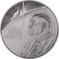 10 zł Ag Jan Paweł II - Papież pielgrzym 1999 r.