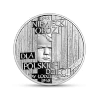 10 zł Ag Niemiecki obóz dla polskich dzieci w Łodzi (1942-1945) 2022 r.