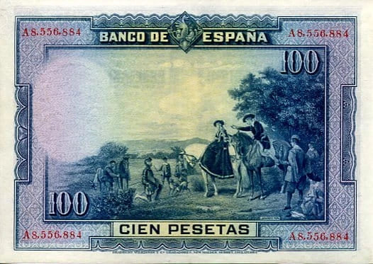 Hiszpania 100 Pesetas 1928 r. A