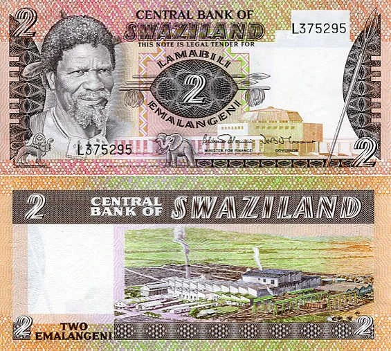 Suazi 2 Emalangeni 1984 r. UNC