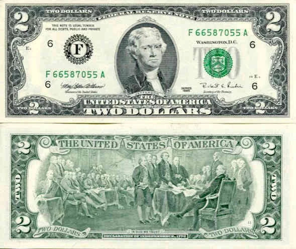 USA 2 Dolary 1995 r. Atlanta F UNC