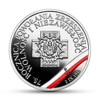 10 zł Ag Wyklęci przez komunistów żołnierze niezłomni – 75. rocznica powołania Zrzeszenia „Wolność i Niezawisłość”