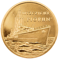 2 zł 2012 r. Polskie okręty -  Niszczyciel „Piorun”