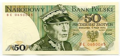 Banknot Polska 50 zł z 1975 r. BT