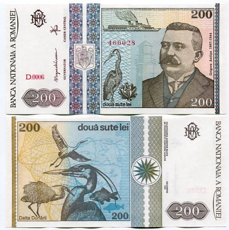 Rumunia 200 Lei 1992 r. UNC