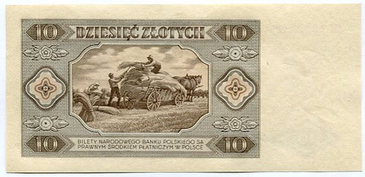 Banknot 10 zł 1948 r.