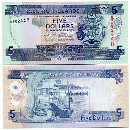 Wyspy Salomona 5 Dolarów 2011 r. UNC