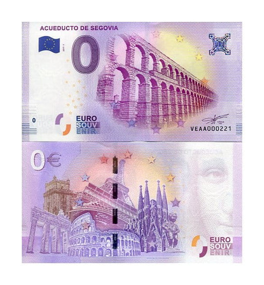 Banknot 0 Euro Francja - Akwedukt w Segowii