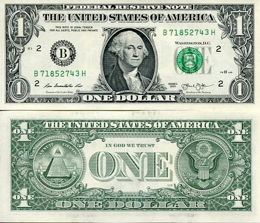 USA 1 Dolar 2013 r. New Jork B UNC