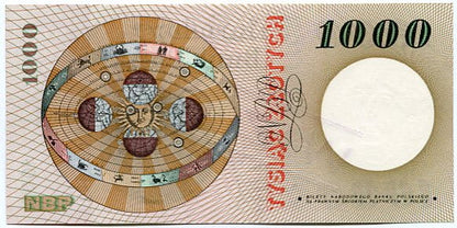 Banknot 1000 zł 1965 r. WZÓR