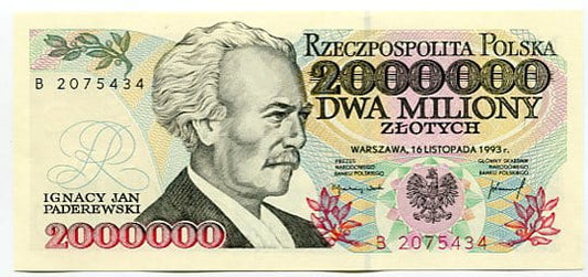 Banknot Polska 2000000 zł z 1993 r. A