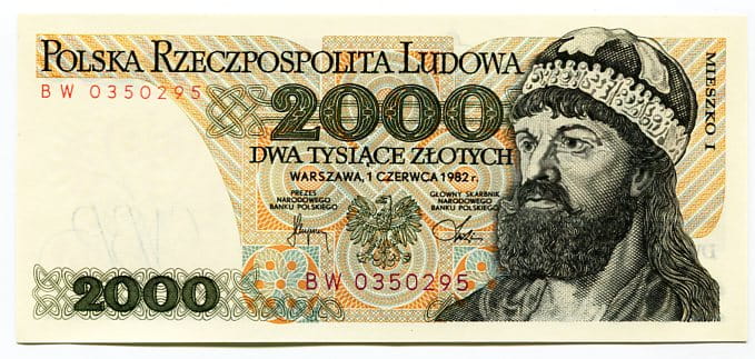 Banknot Polska 2 000 Złotych 1979 r. AL