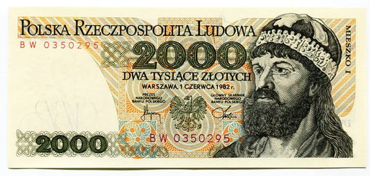 Banknot Polska 2 000 Złotych 1979 r. AL