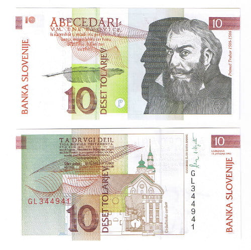 Słowenia 10 Tolarjev 1992 r. UNC
