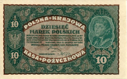 Banknot 10 Marek  Polskich 1919 r.