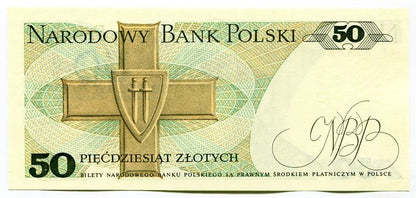 Banknot Polska 50 zł z 1975 r. BT