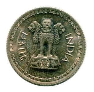Indie 25 Paise 1974 r.