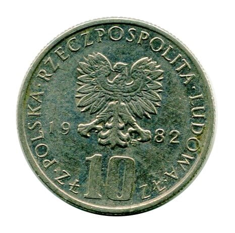 Polska 10 Złotych Bolesław Prus 1982 r.