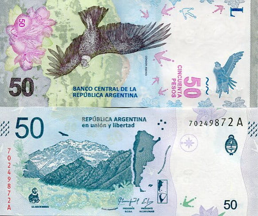 Argentyna 50 Pesos 2018 r. UNC