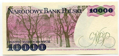 Banknot Polska 10000 zł z 1987 r. R