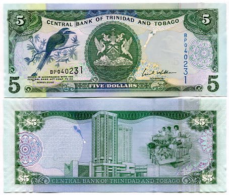 Trinidad & Tobago 5 Dolar 2006 r. UNC