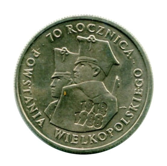 100 złotych 70 Rocznica Powstania Wielkopolskiego 1988 r.