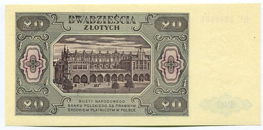 Banknot 20 zł 1948 r.