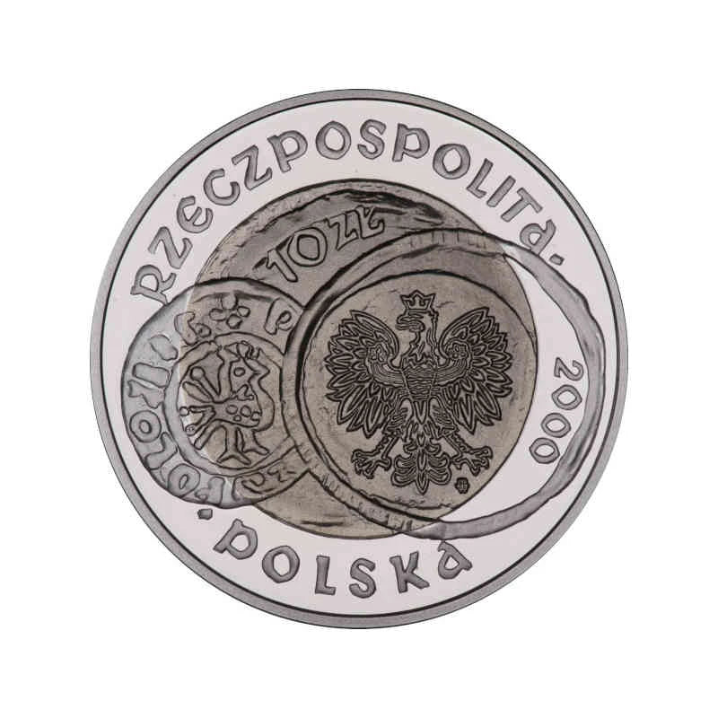 10 zł 1000-lecie zjazdu w Gnieźnie 2000 r.