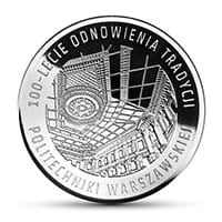 10 zł Ag 100-lecie Politechniki Warszawskiej 2015 r.