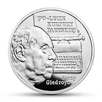 10 zł Ag 70-lecie Kultury Paryskiej 2017 r.
