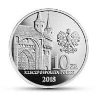 10 zł Ag 760-lecie Towarzystwa Strzeleckiego Bractwo Kurkowe w Krakowie 2018 r.