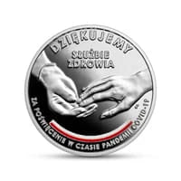 10 zł Ag Dziękujemy służbie zdrowia za poświęcenie w czasie pandemii COVID-19 2021 r.