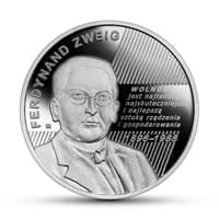 10 zł Ag Wielcy polscy ekonomiści – Ferdynand Zweig 2021 r.