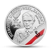 10 zł Ag Wyklęci przez komunistów żołnierze niezłomni - Hieronim Dekutowski, „Zapora”