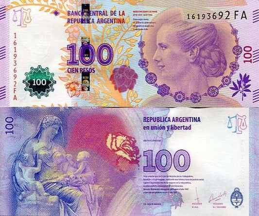 Argentyna 100 Pesos 2017 r. UNC