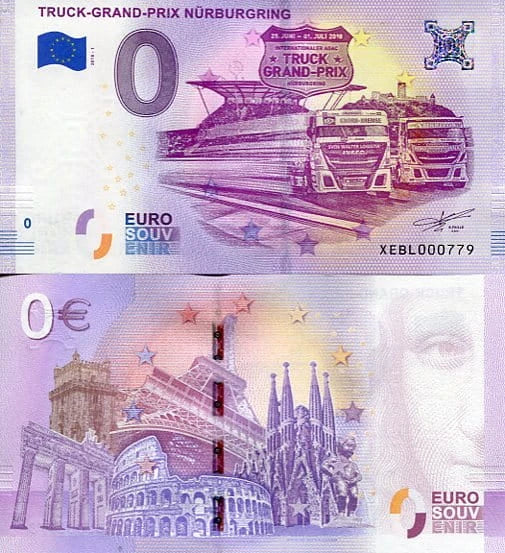 Banknot 0 Euro Niemcy -  Truck Grand Prix Nurburgring