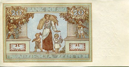 Banknot 20 zł 1931 r.