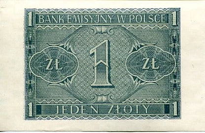 Banknot Polska 1 Złoty 1941 r. BC