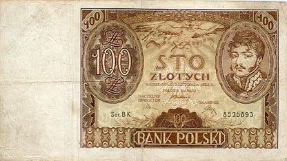 Banknot Polska 100 Złotych 1934 r. BK