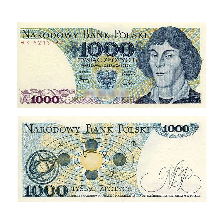 Banknot Polska 1000 zł 1982 r. KK